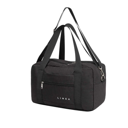 Black - Side - Linea Travel Duffle Bag