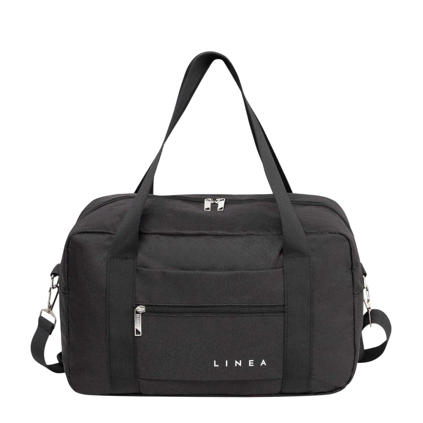 Black - Front - Linea Travel Duffle Bag