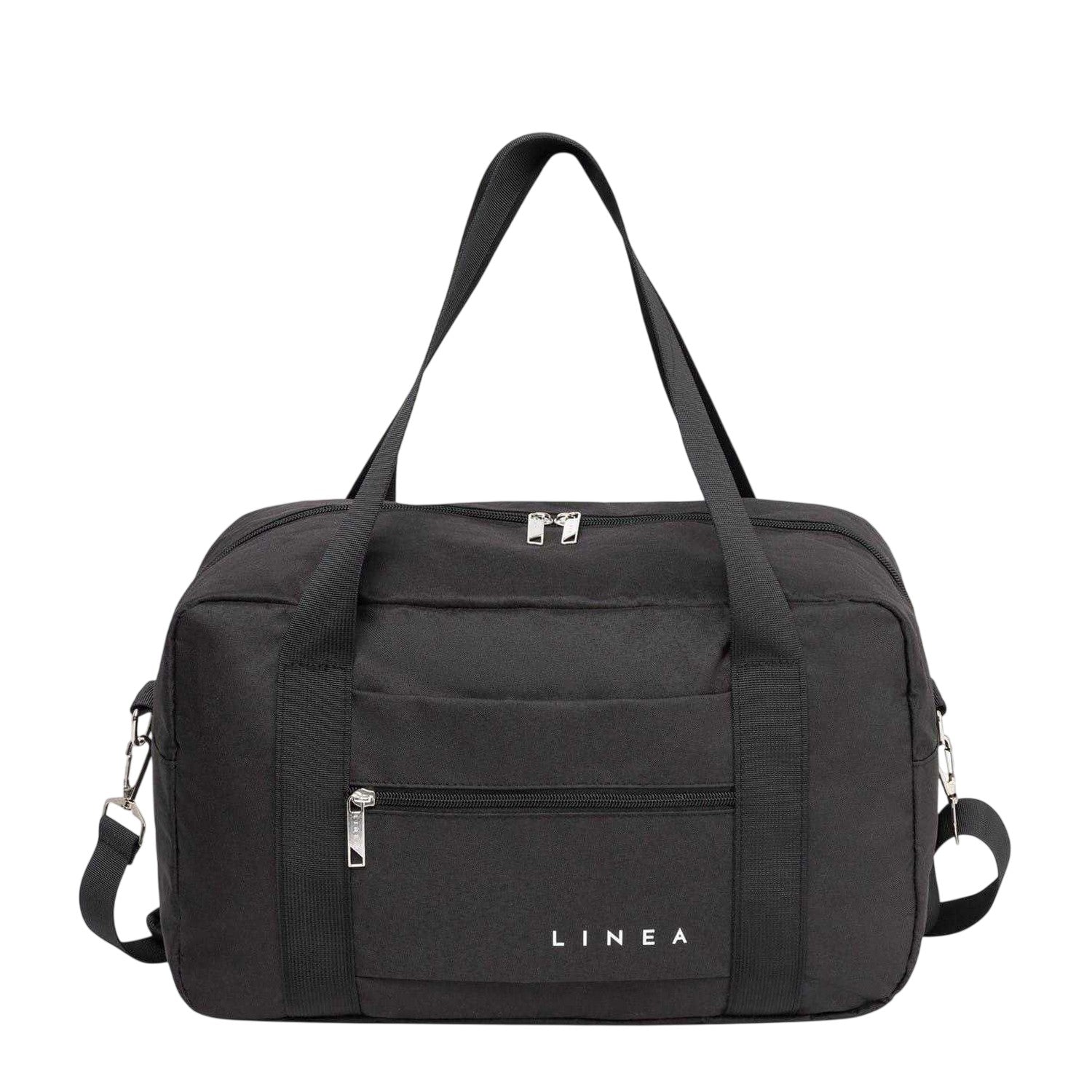 Black - Front - Linea Travel Duffle Bag