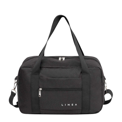 Black - Front - Linea Travel Duffle Bag