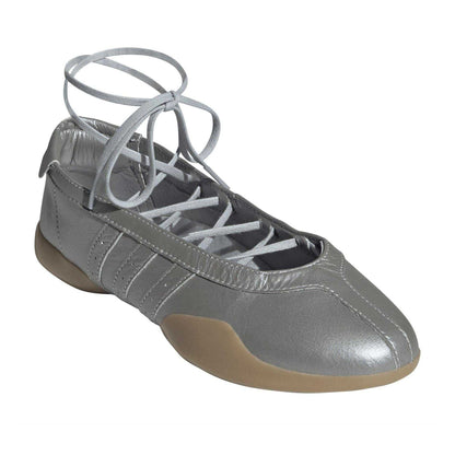 Silver - Pack Shot - Adidas Womens-Ladies Originals Taekwondo Mei Low Cut Trainers