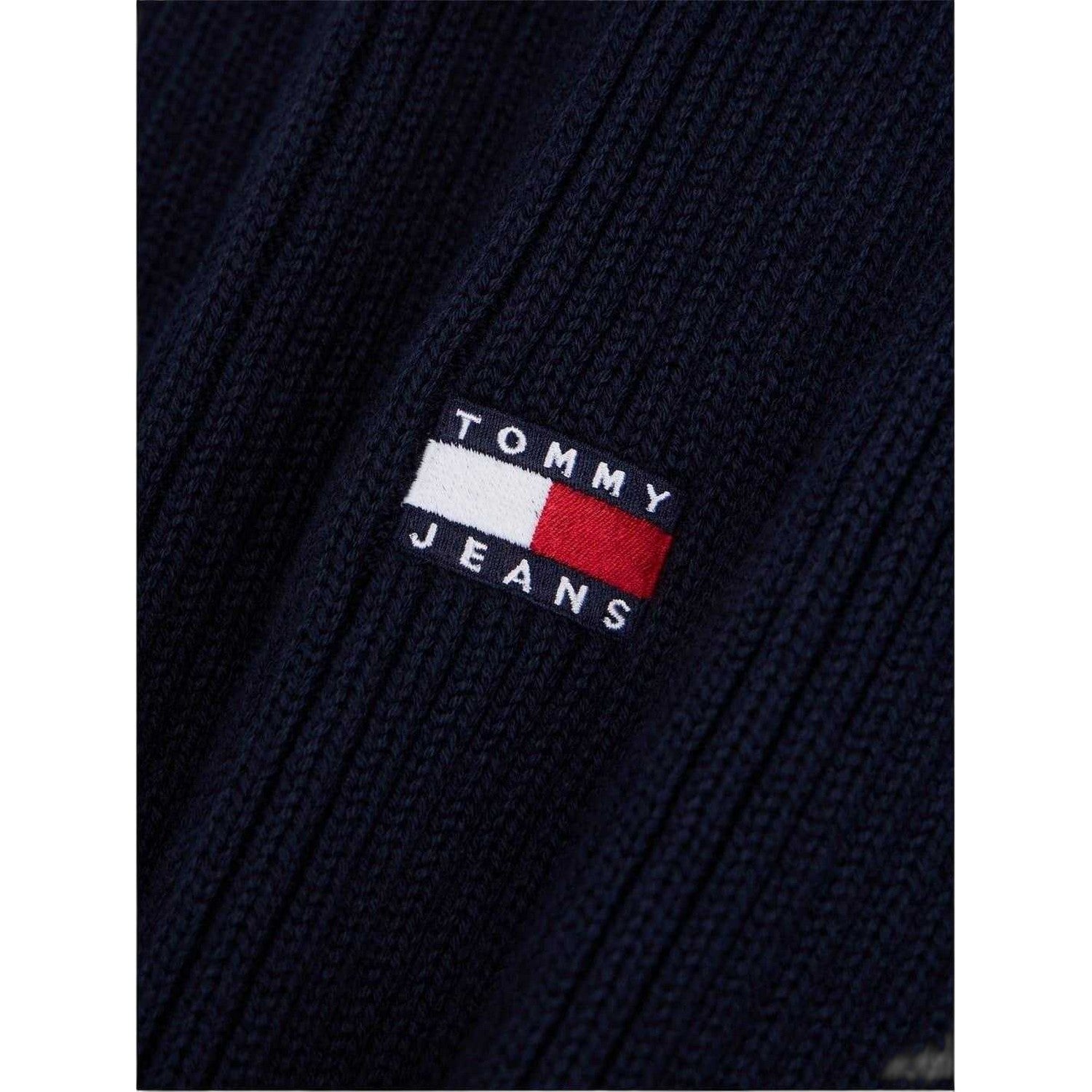 Dark Navy - Back - Tommy Jeans Unisex Adult Ribbed Scarf