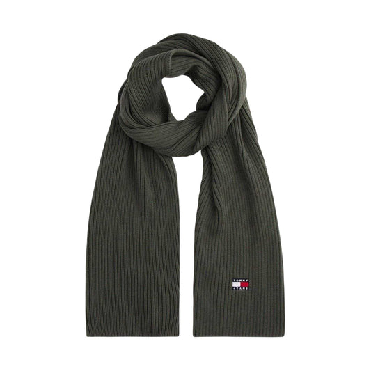 Pewter - Front - Tommy Jeans Unisex Adult Ribbed Scarf