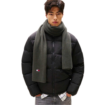 Pewter - Side - Tommy Jeans Unisex Adult Ribbed Scarf