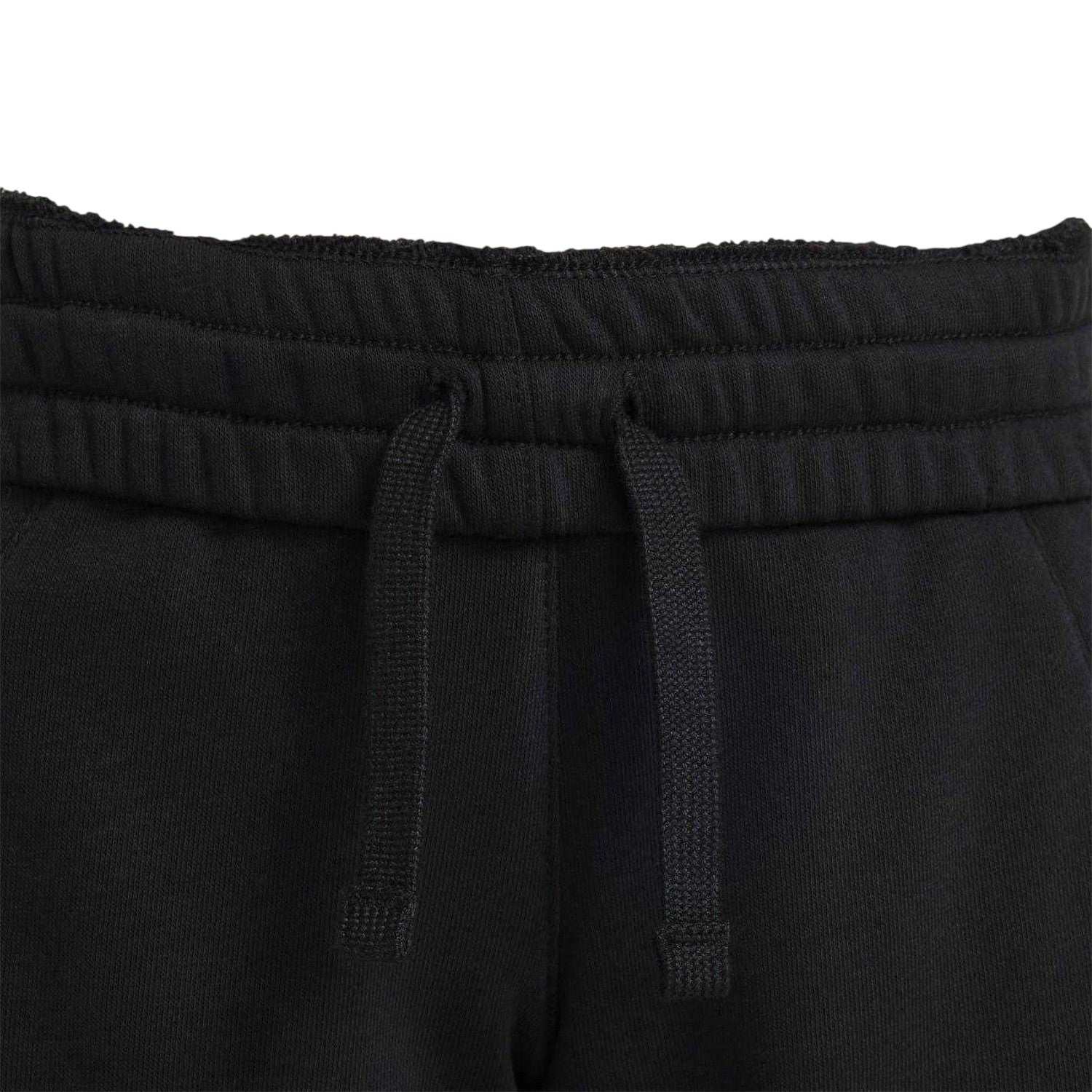 Black - Side - Nike Childrens-Kids Hybrid Fleece Sweat Shorts