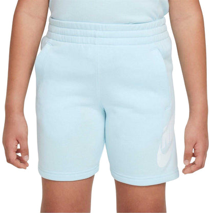 Glacier Blue - Front - Nike Childrens-Kids Hybrid Fleece Sweat Shorts