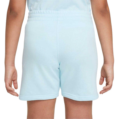 Glacier Blue - Back - Nike Childrens-Kids Hybrid Fleece Sweat Shorts