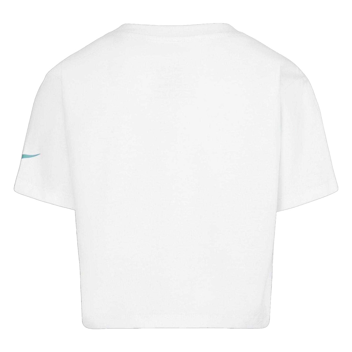 White - Back - Nike Girls Icon Gingham Boxy T-Shirt