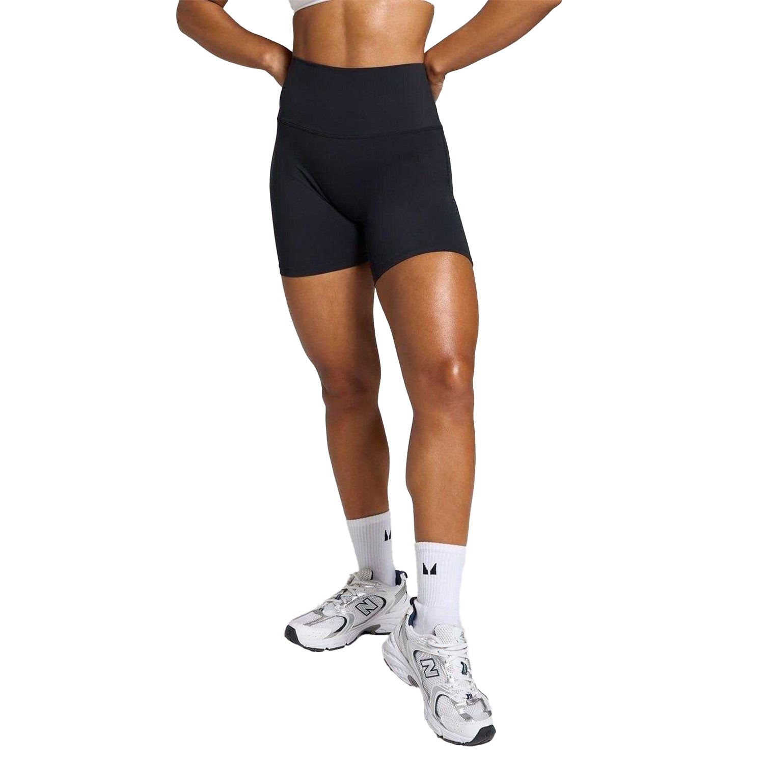 Black - Front - MyProtein Womens-Ladies Slim Cycling Shorts