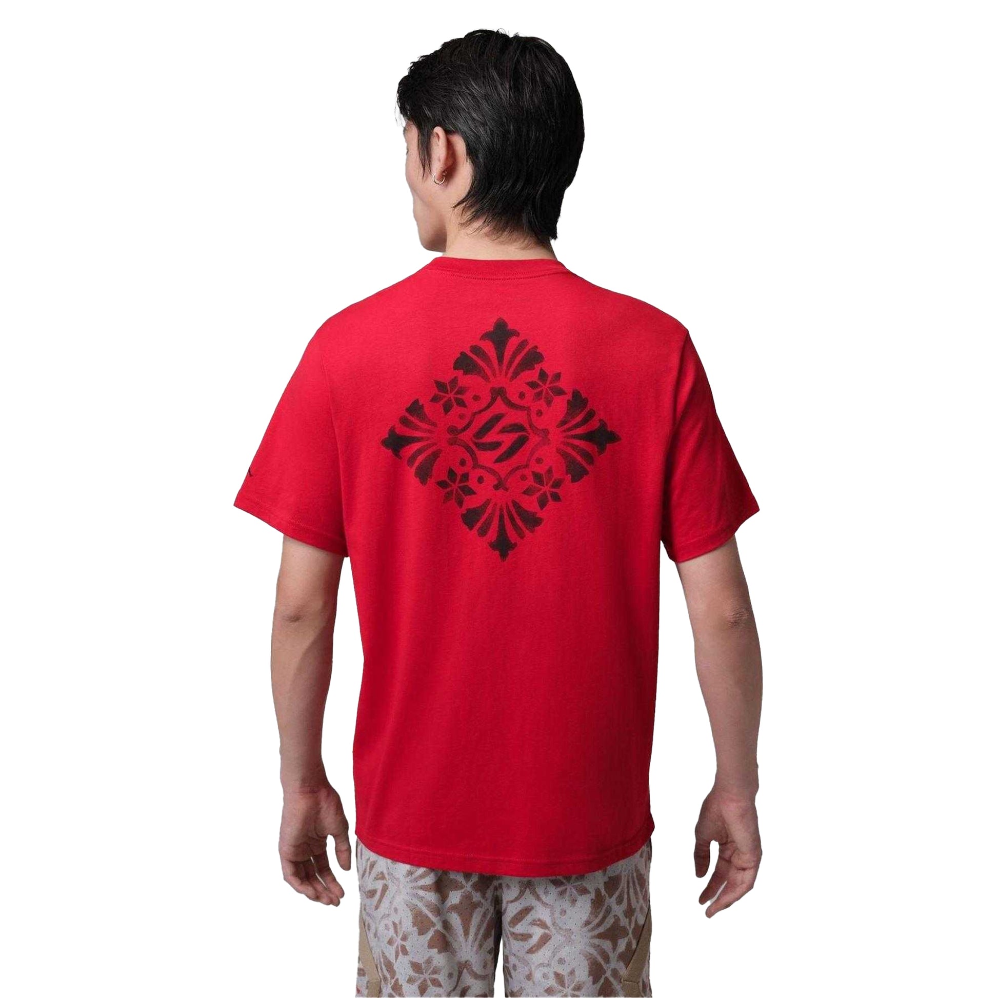 Red-Black - Back - Nike Mens Air Jordan Luka GFX T-Shirt