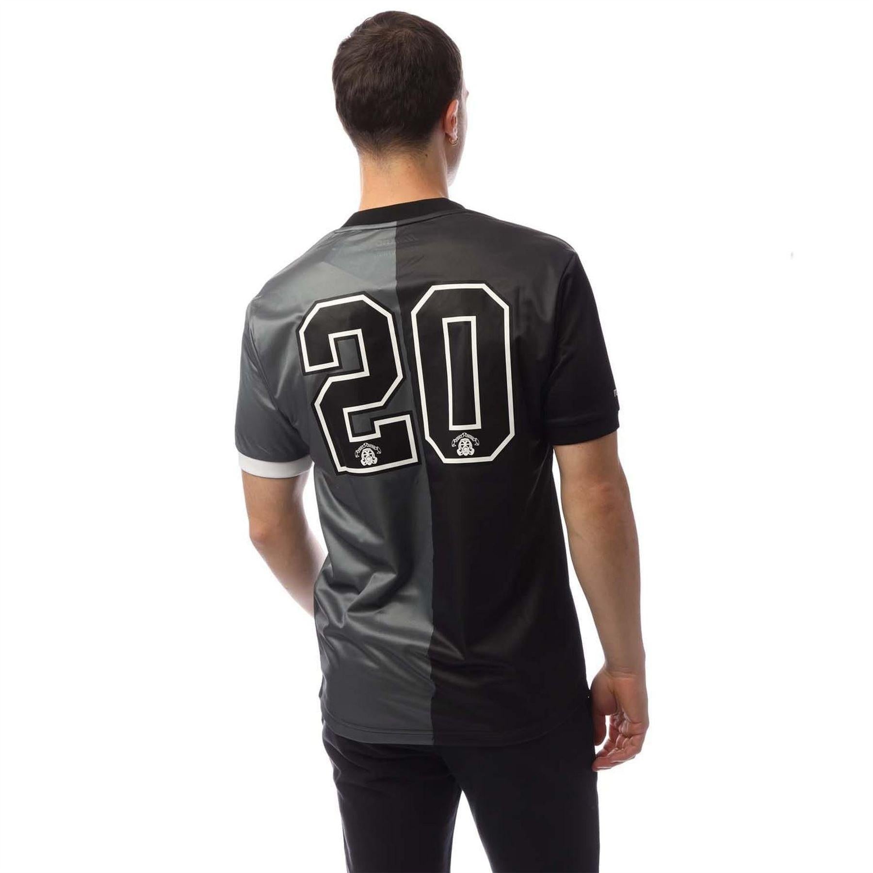 Black - Back - Mizuno Mens Footpatrol Monogram Game Football Jersey
