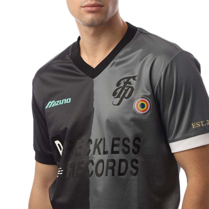 Black - Side - Mizuno Mens Footpatrol Monogram Game Football Jersey