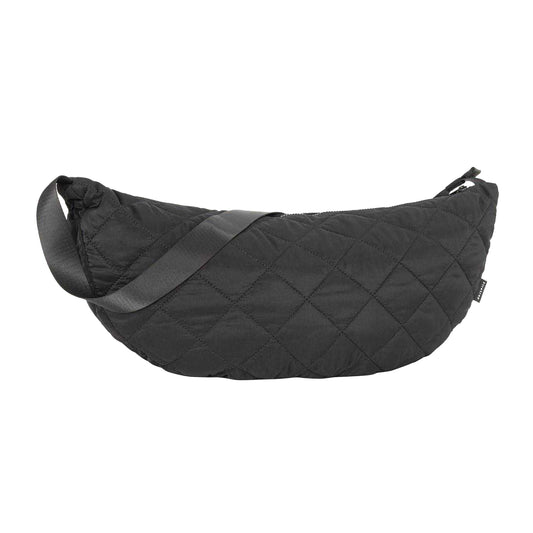 Black - Front - Firetrap Crescent Shaped Quilted Crossbody Bag