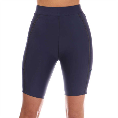 Navy - Front - Skins Womens-Ladies Series-5 Cycling Shorts