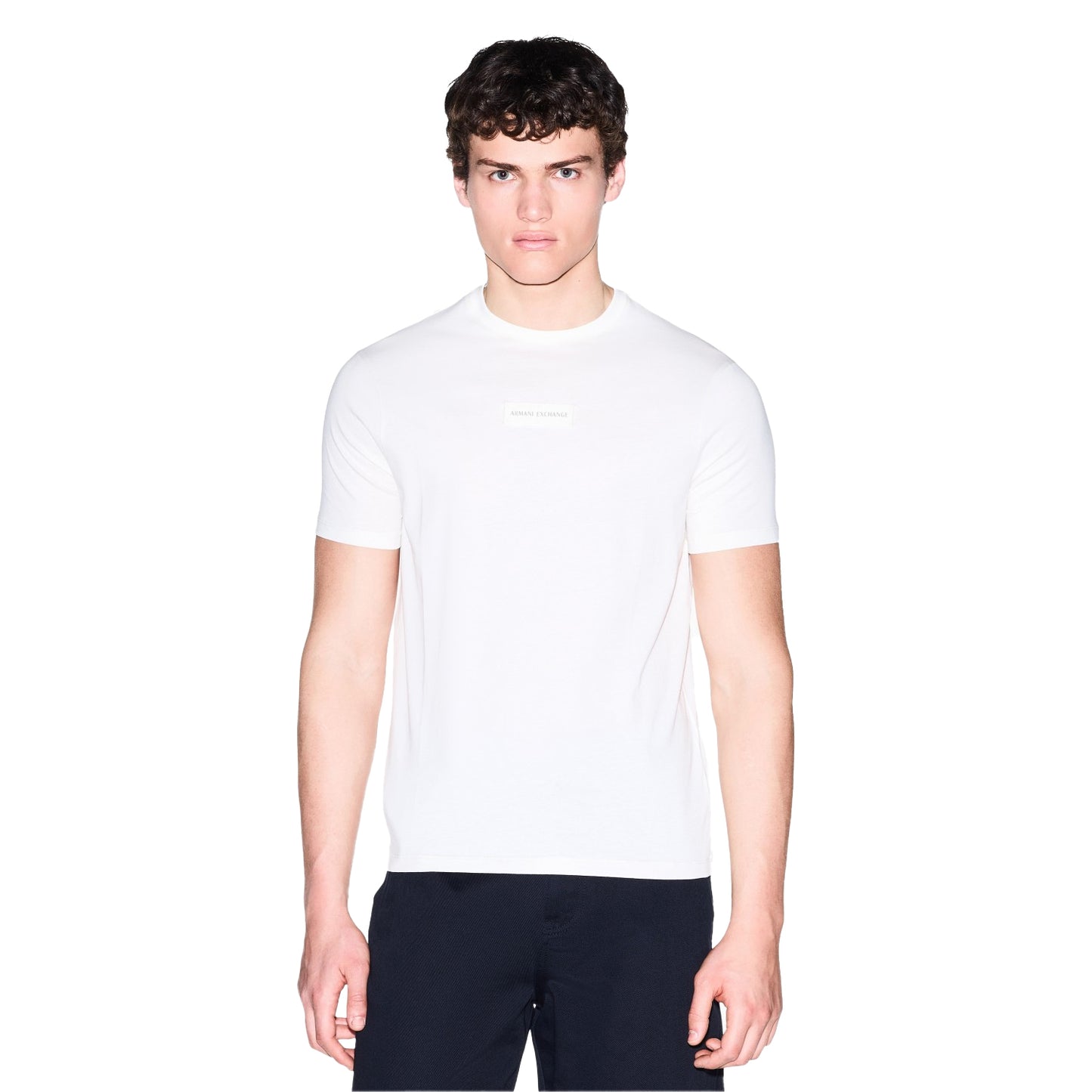 Cream - Lifestyle - Armani Exchange Mens Small Logo T-Shirt