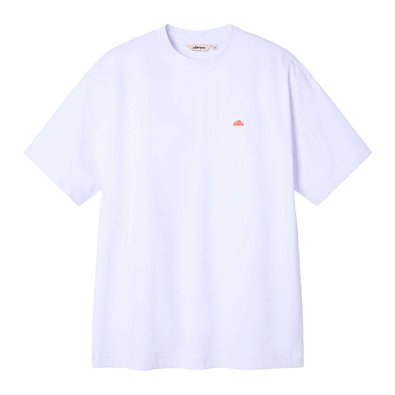 White - Front - Ellesse Mens Logo Crew Neck T-Shirt