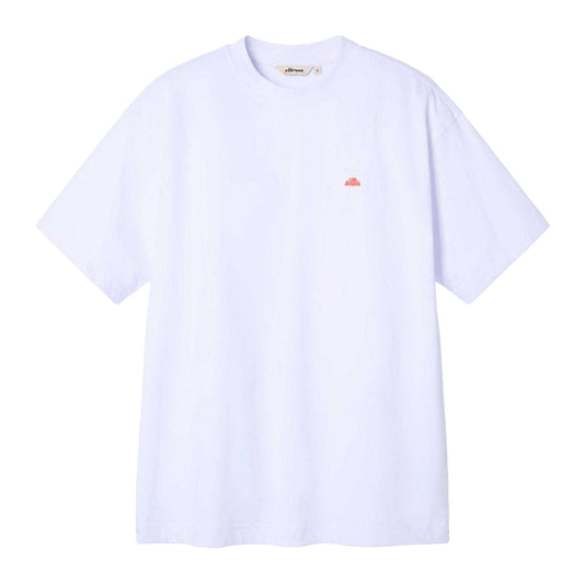 White - Front - Ellesse Mens Logo Crew Neck T-Shirt