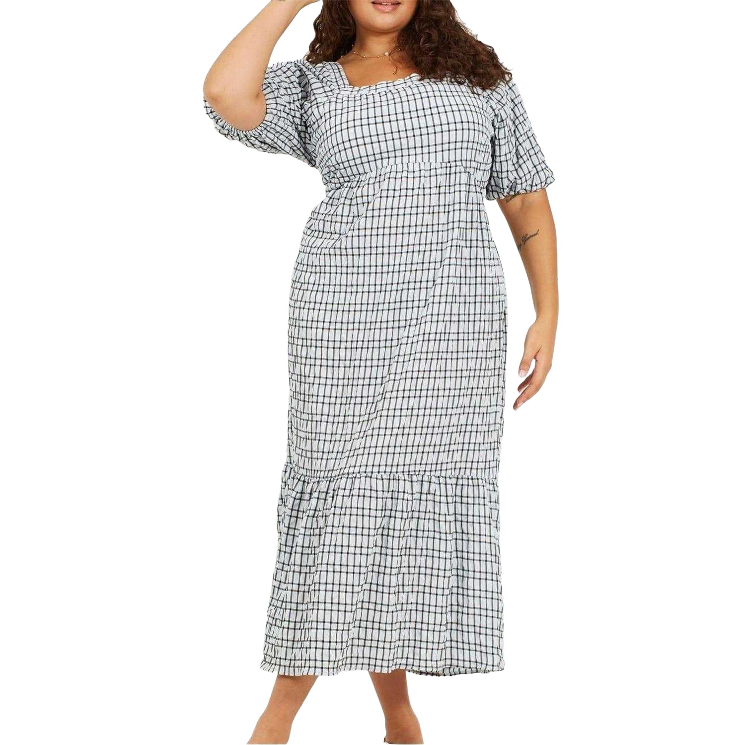 Pale Blue - Front - Brave Soul Womens-Ladies Maxi Dress