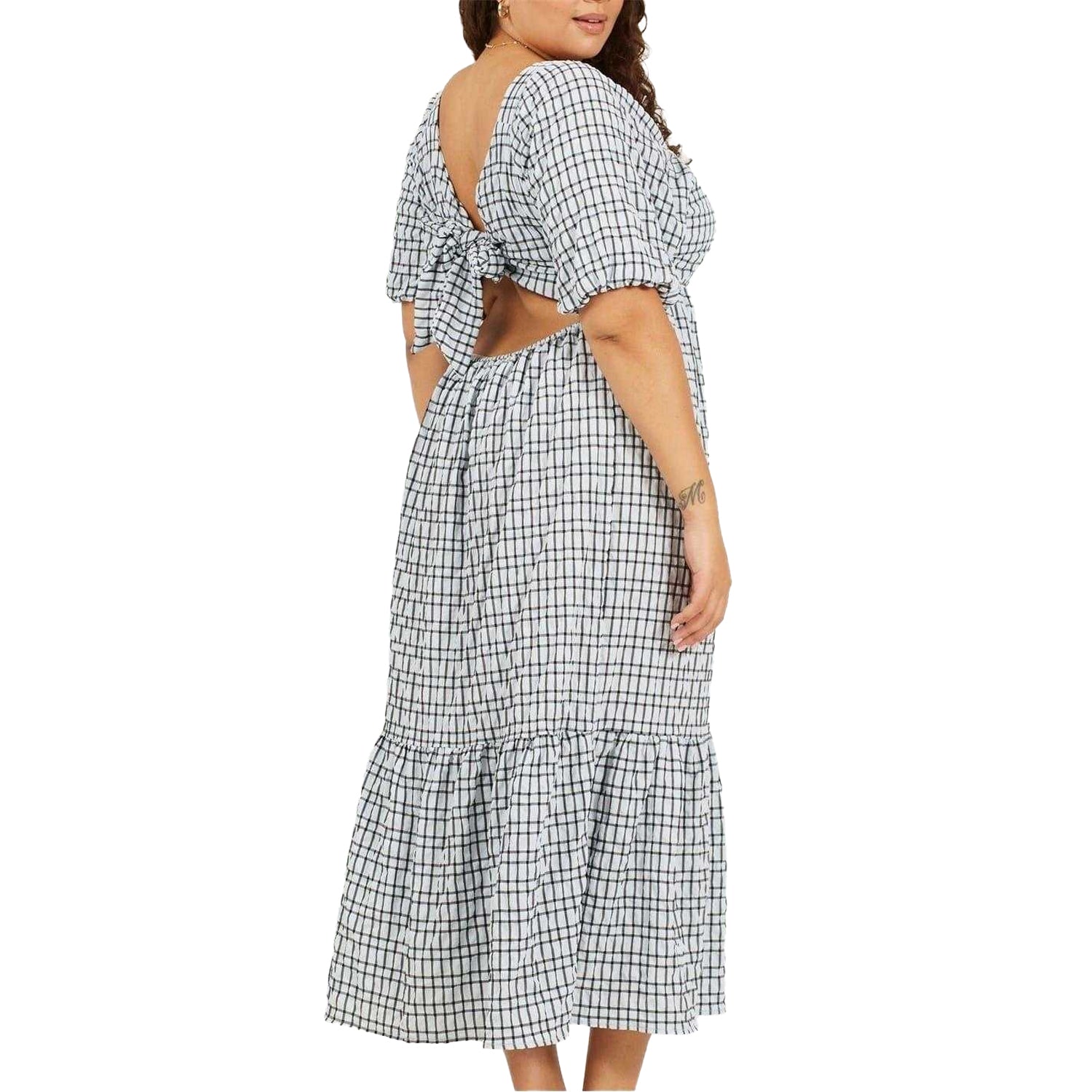 Pale Blue - Back - Brave Soul Womens-Ladies Maxi Dress