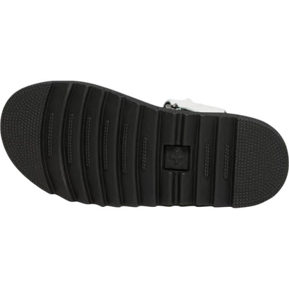 White - Lifestyle - Dr Martens Childrens-Kids Klaire Leather Platform Sandals