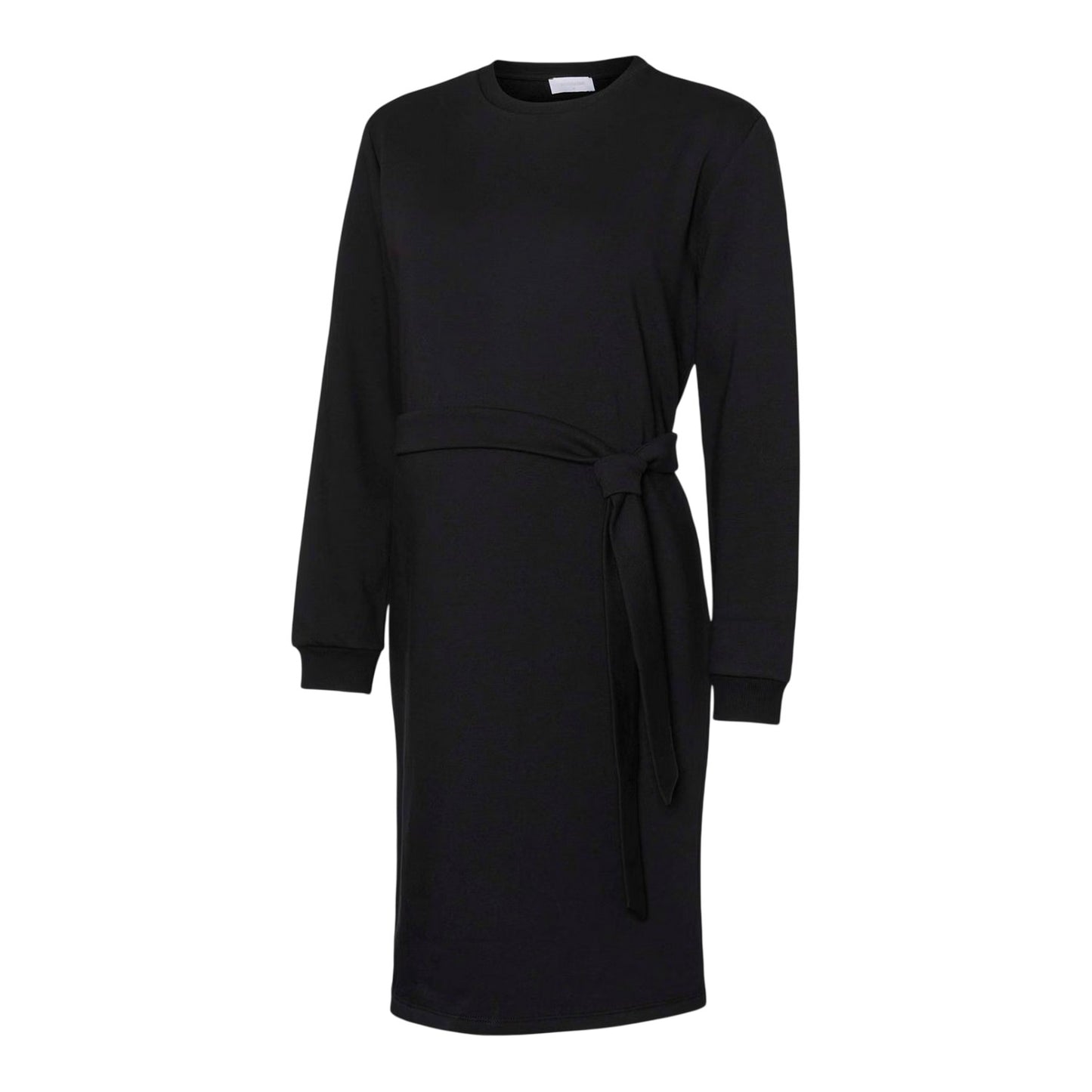 Black - Front - Mamalicious Womens-Ladies Relaxed Fit Maternity Sweatshirt Dress