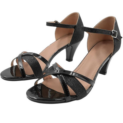 Black - Lifestyle - Where´s That From Womens-Ladies Artemis Flare Heel Sandals