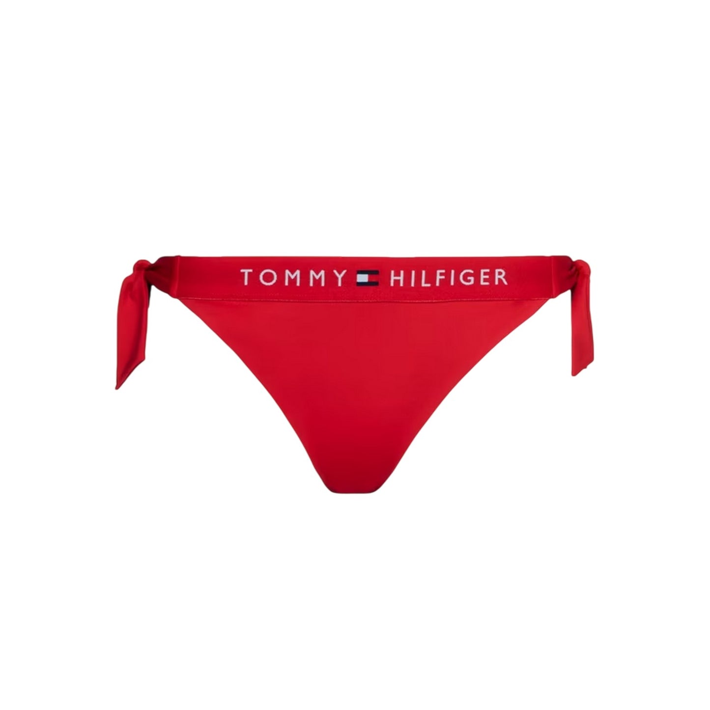Primary Red - Front - Tommy Hilfiger Womens-Ladies Original Side Tie Bikini Bottoms