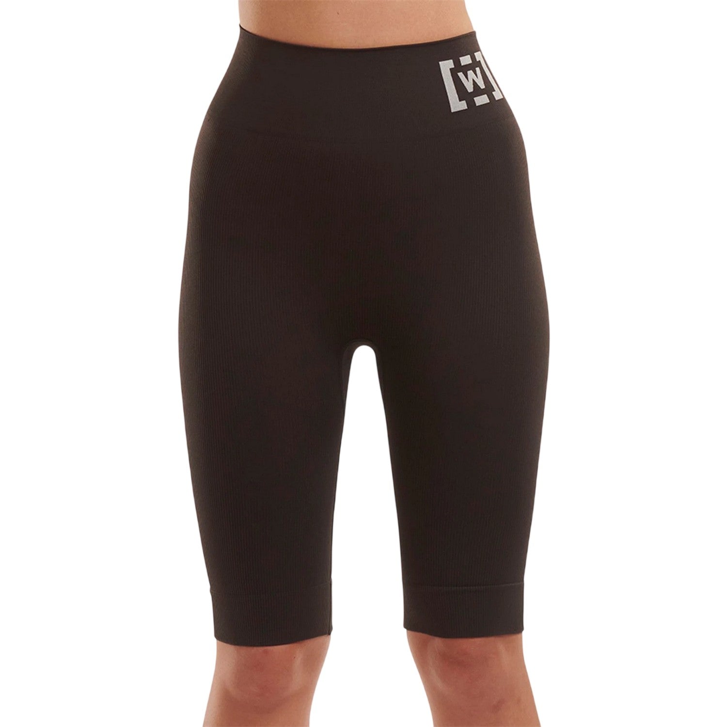 Black - Side - Wolford Womens-Ladies Slim Cycling Shorts