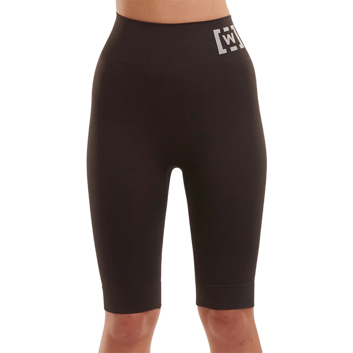 Black - Side - Wolford Womens-Ladies Slim Cycling Shorts