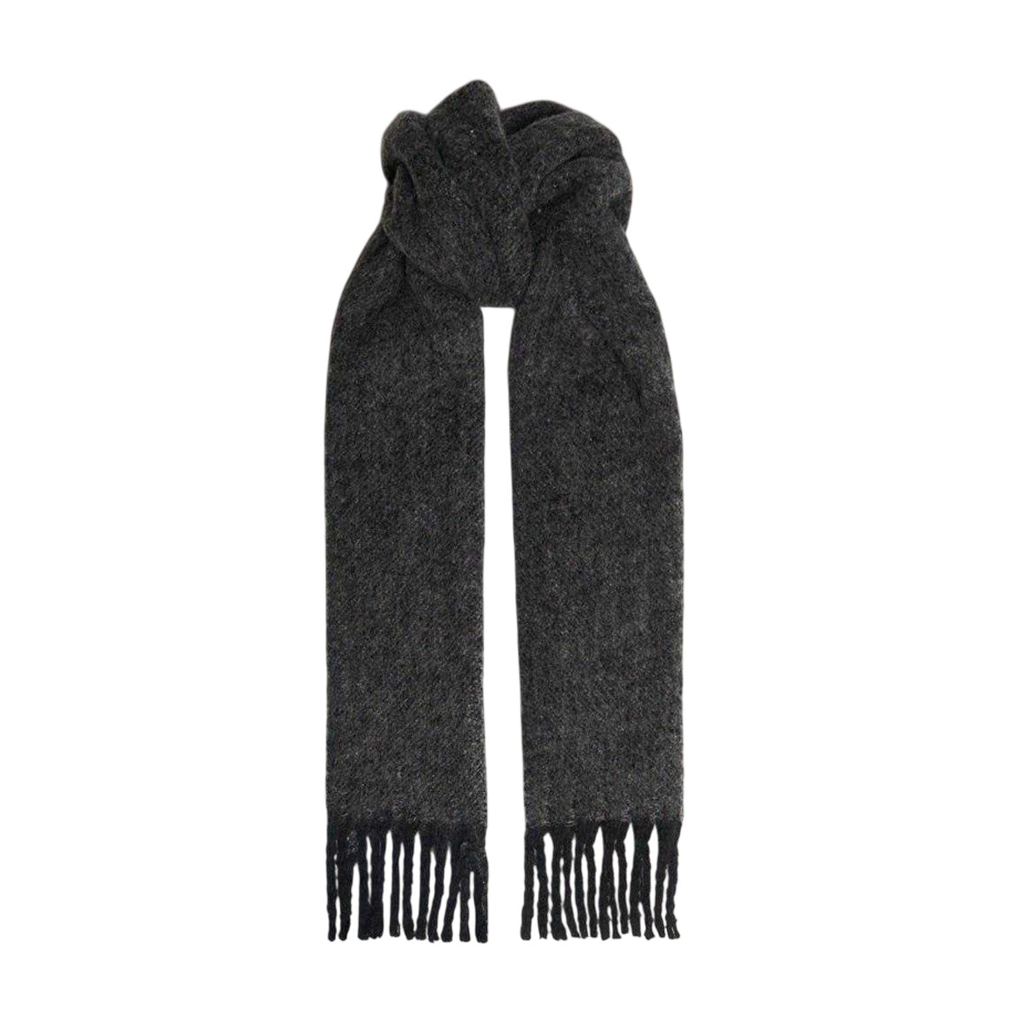 Black - Front - Sweaty Betty Chunky Knit Winter Scarf