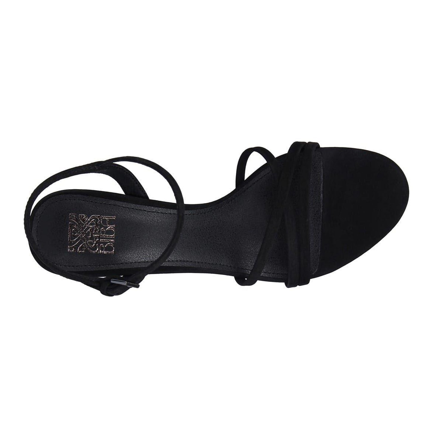 Black - Side - Biba Womens-Ladies Leather Stiletto Heel Sandals