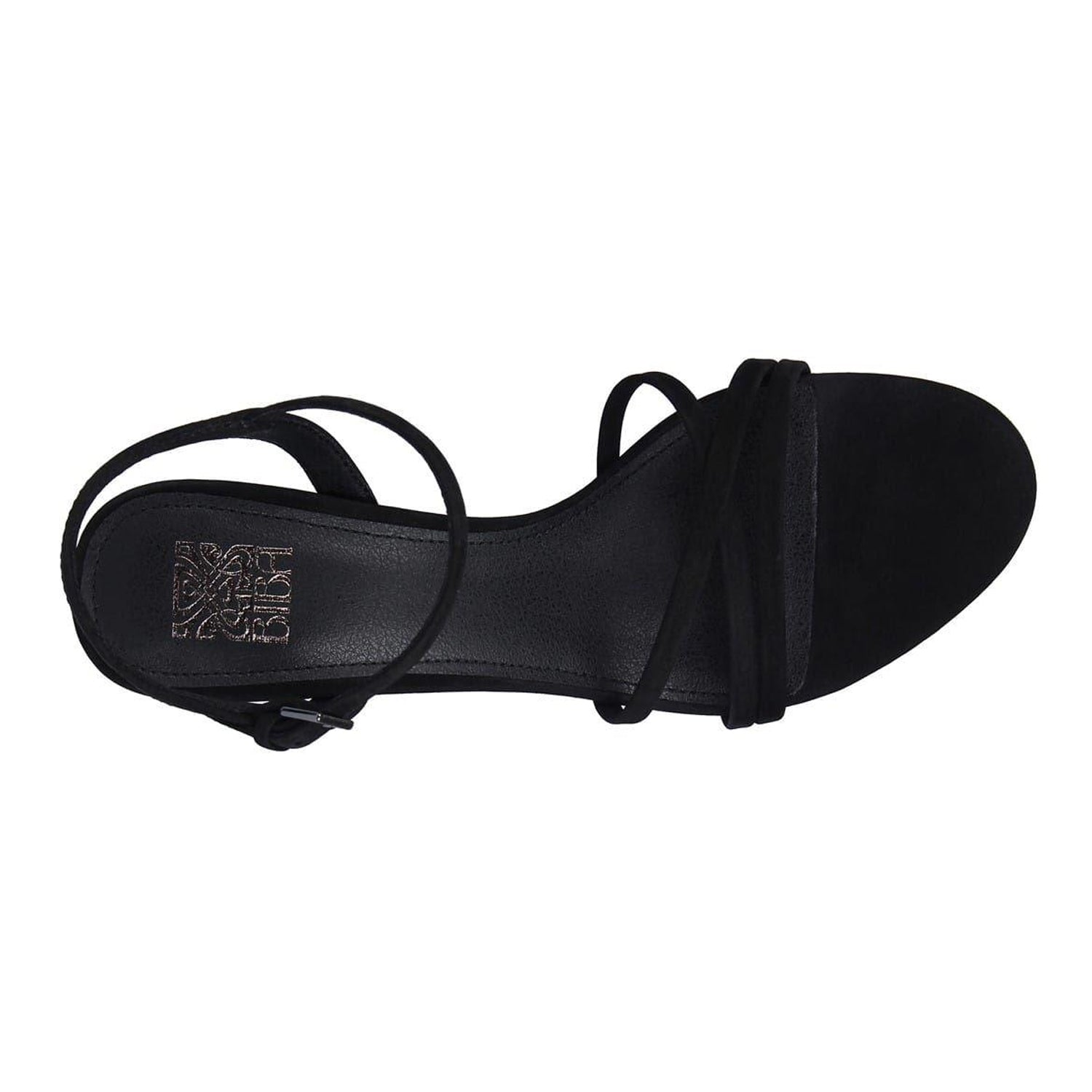 Black - Side - Biba Womens-Ladies Leather Stiletto Heel Sandals