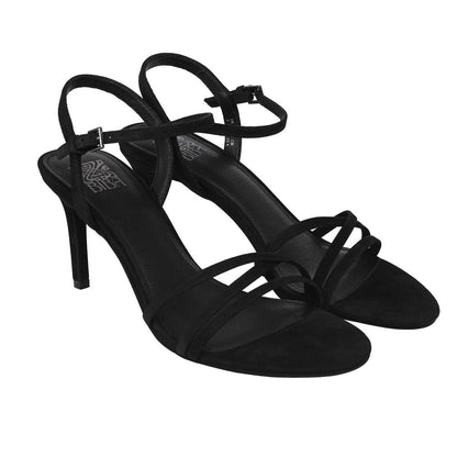 Black - Lifestyle - Biba Womens-Ladies Leather Stiletto Heel Sandals