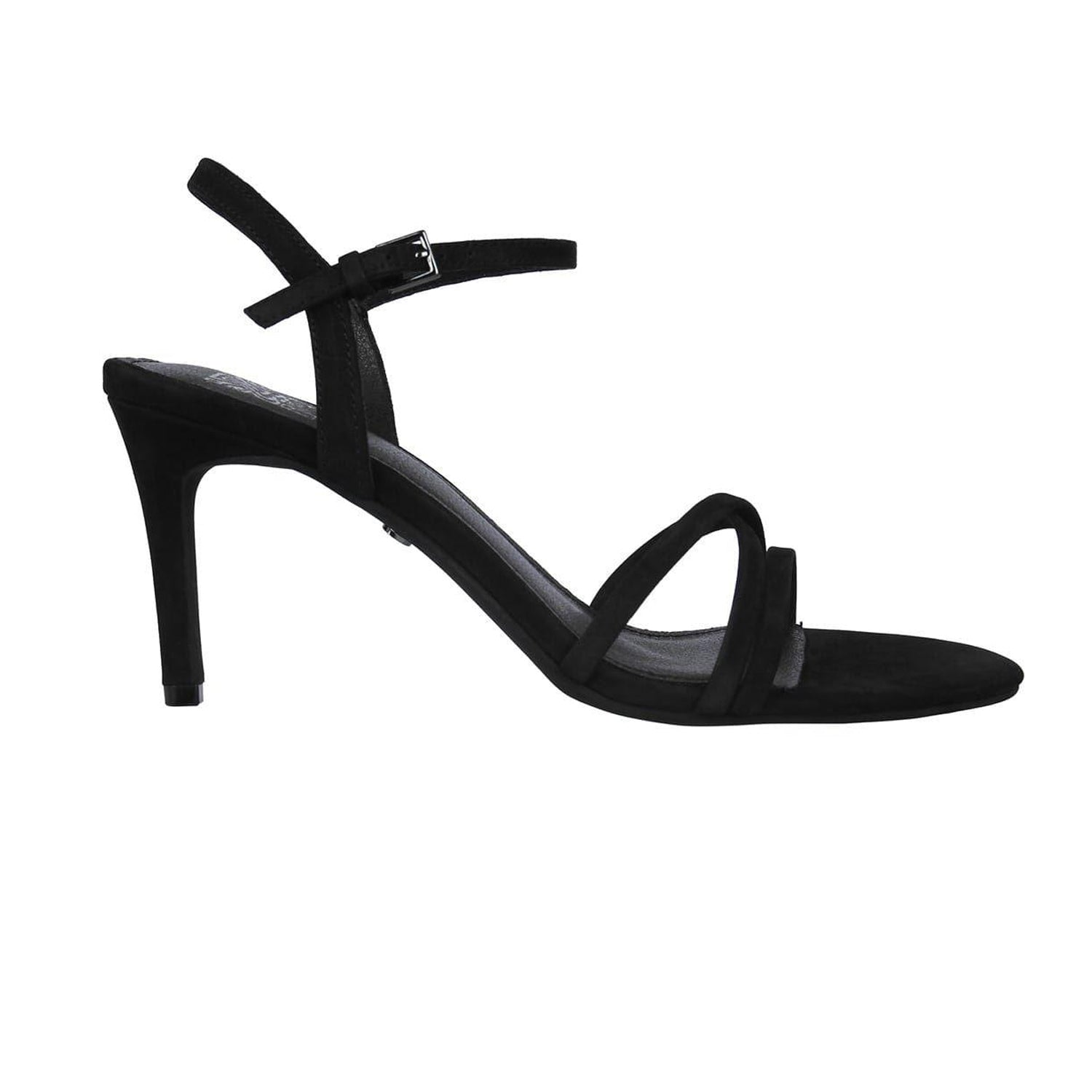 Black - Front - Biba Womens-Ladies Leather Stiletto Heel Sandals