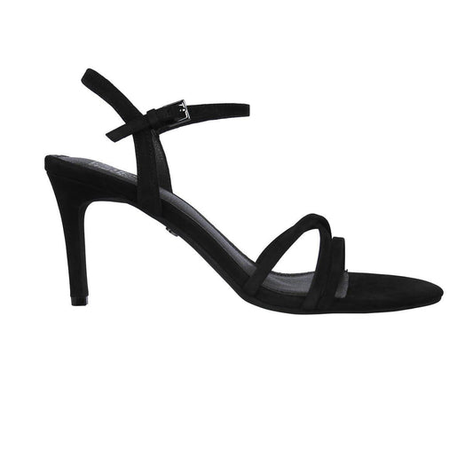 Black - Front - Biba Womens-Ladies Leather Stiletto Heel Sandals