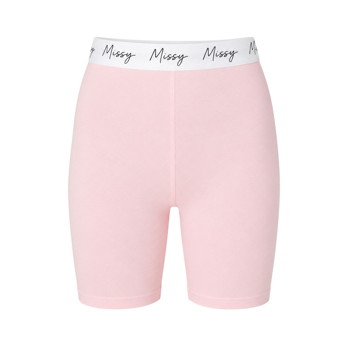 Pink - Front - Missy Empire Womens-Ladies Jersey Cycling Shorts