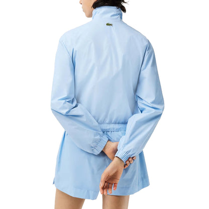 Blue - Back - Lacoste Womens-Ladies Monogram Track Jacket