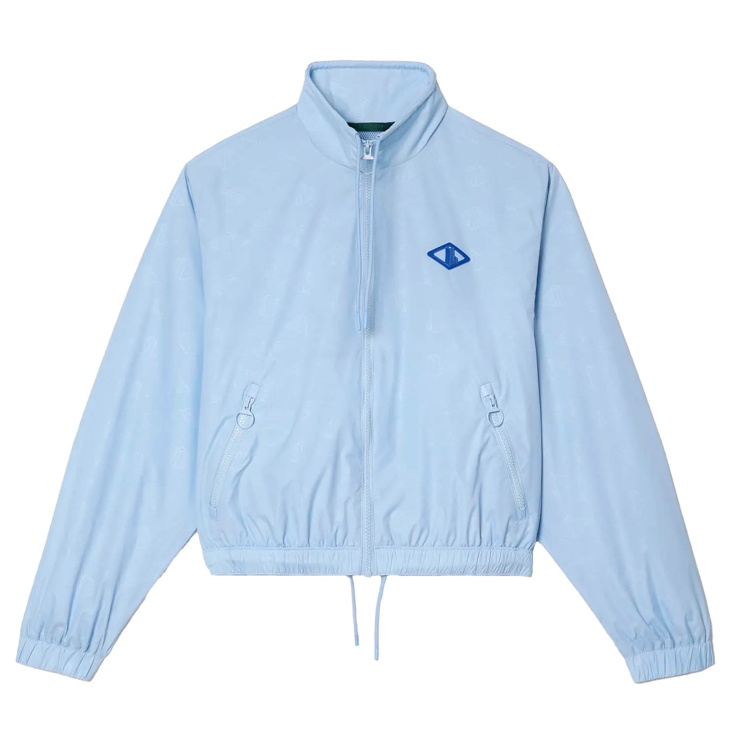 Blue - Front - Lacoste Womens-Ladies Monogram Track Jacket