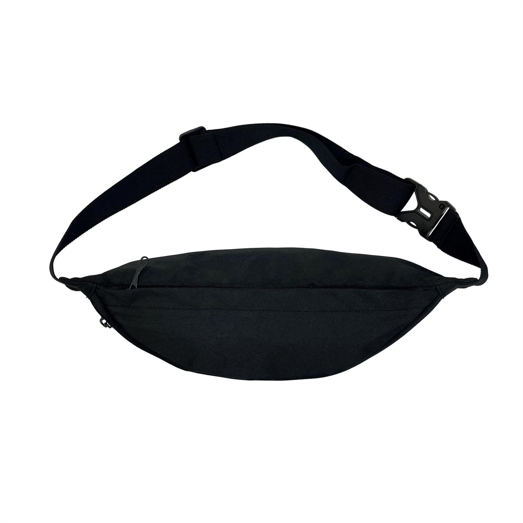 Black - Back - Slazenger Logo Sport Bum Bag