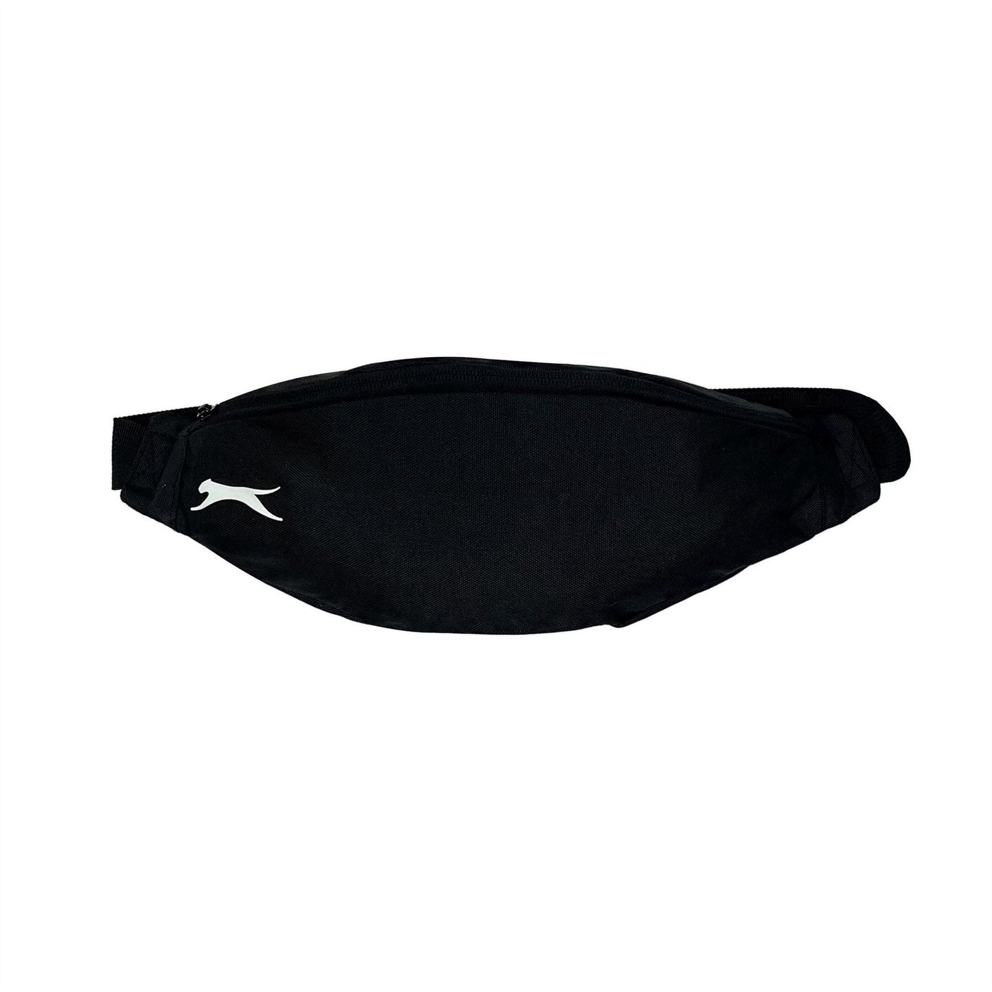 Black - Front - Slazenger Logo Sport Bum Bag