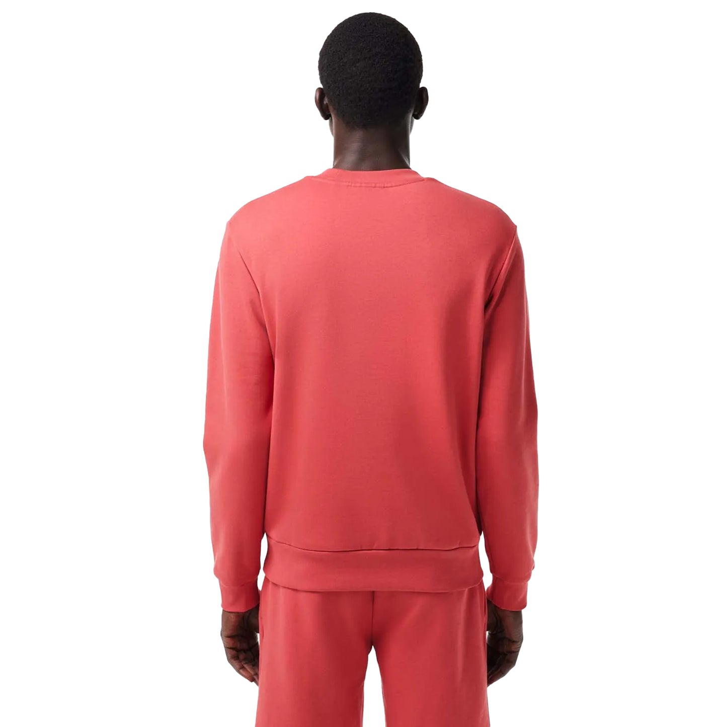 Red - Back - Lacoste Unisex Adult Fleece Crew Neck Sweatshirt