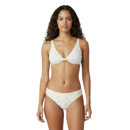 White-Yellow - Side - Jack Wills Womens-Ladies Lemon High Waist Tanga