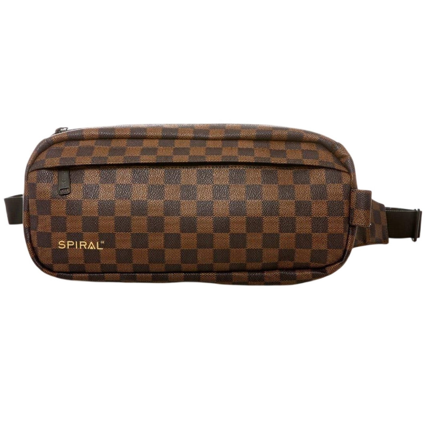 Golden - Front - Spiral Checkerboard Bum Bag