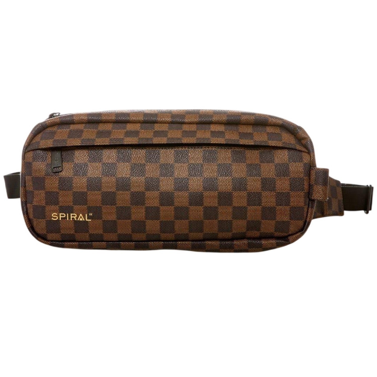 Golden - Front - Spiral Checkerboard Bum Bag