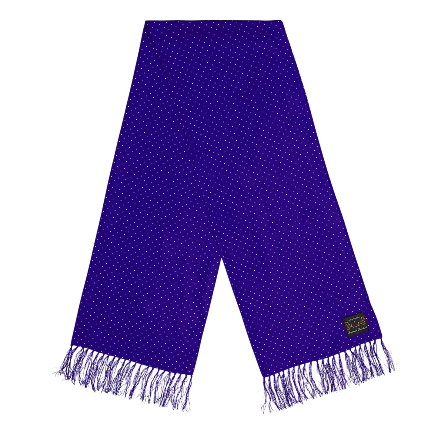 Royal Blue - Front - Luke Unisex Adult Dotted Midweight Scarf