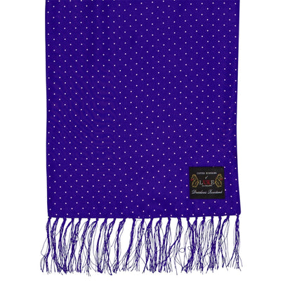 Royal Blue - Back - Luke Unisex Adult Dotted Midweight Scarf