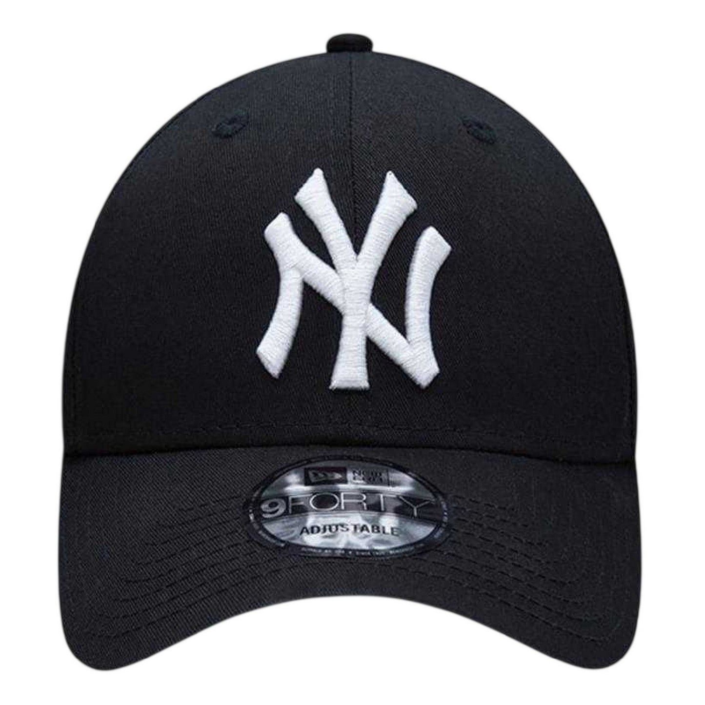Navy - Side - New Era Embroidered Logo Adjustable Baseball Cap