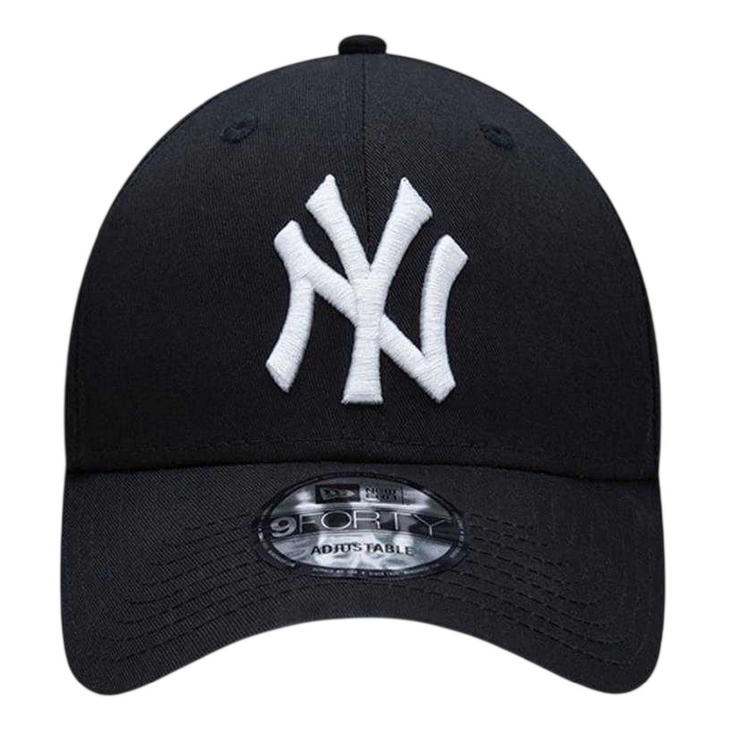 Navy - Side - New Era Embroidered Logo Adjustable Baseball Cap