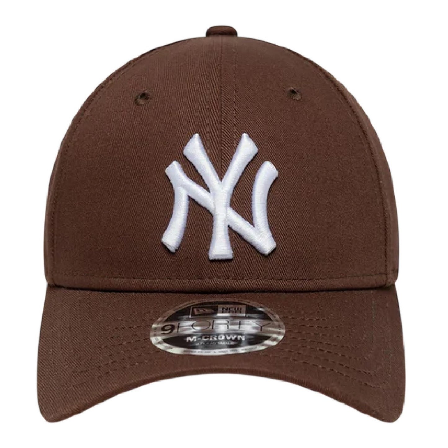 Brown-White - Side - New Era Embroidered Logo Adjustable Baseball Cap