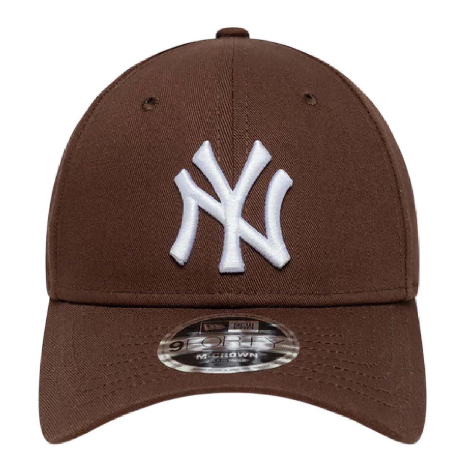 Brown-White - Side - New Era Embroidered Logo Adjustable Baseball Cap